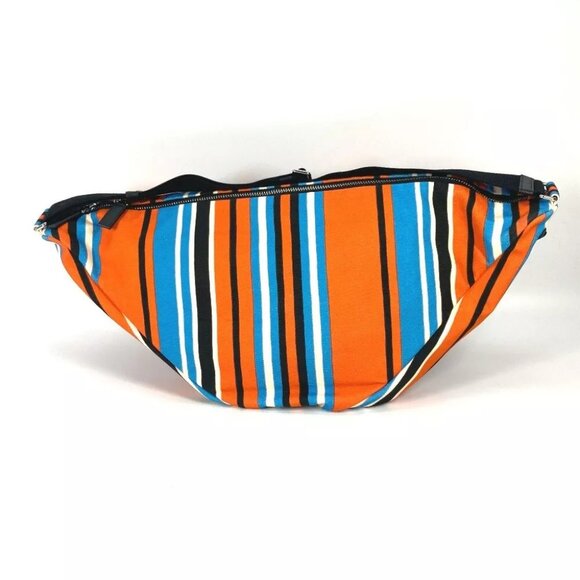 Auth PRADA 2VY007 stripe Triangle Bayadere bag crossbody Shoulder Bag - Picture 7 of 16